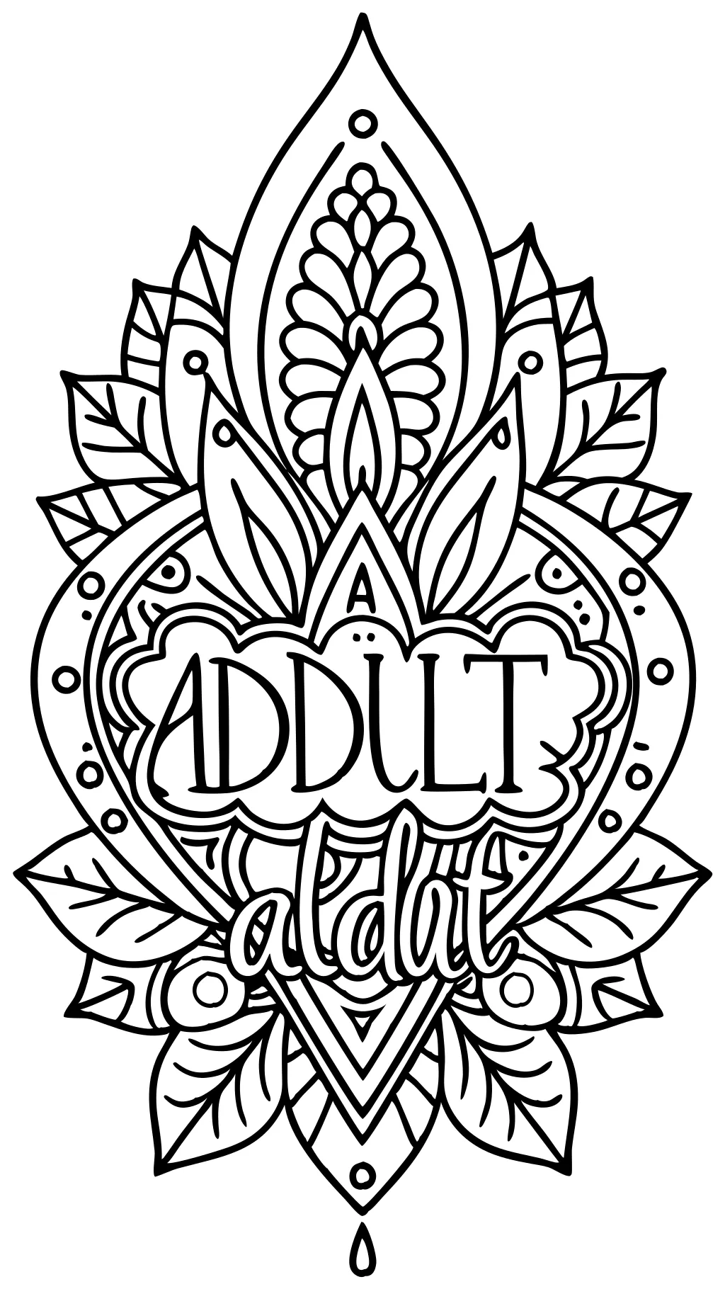 adult word coloring pages